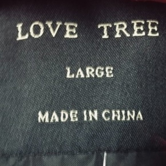 LOVE TREE Women's Bomber Jacket EUC Size Large - Picture 4 of 4